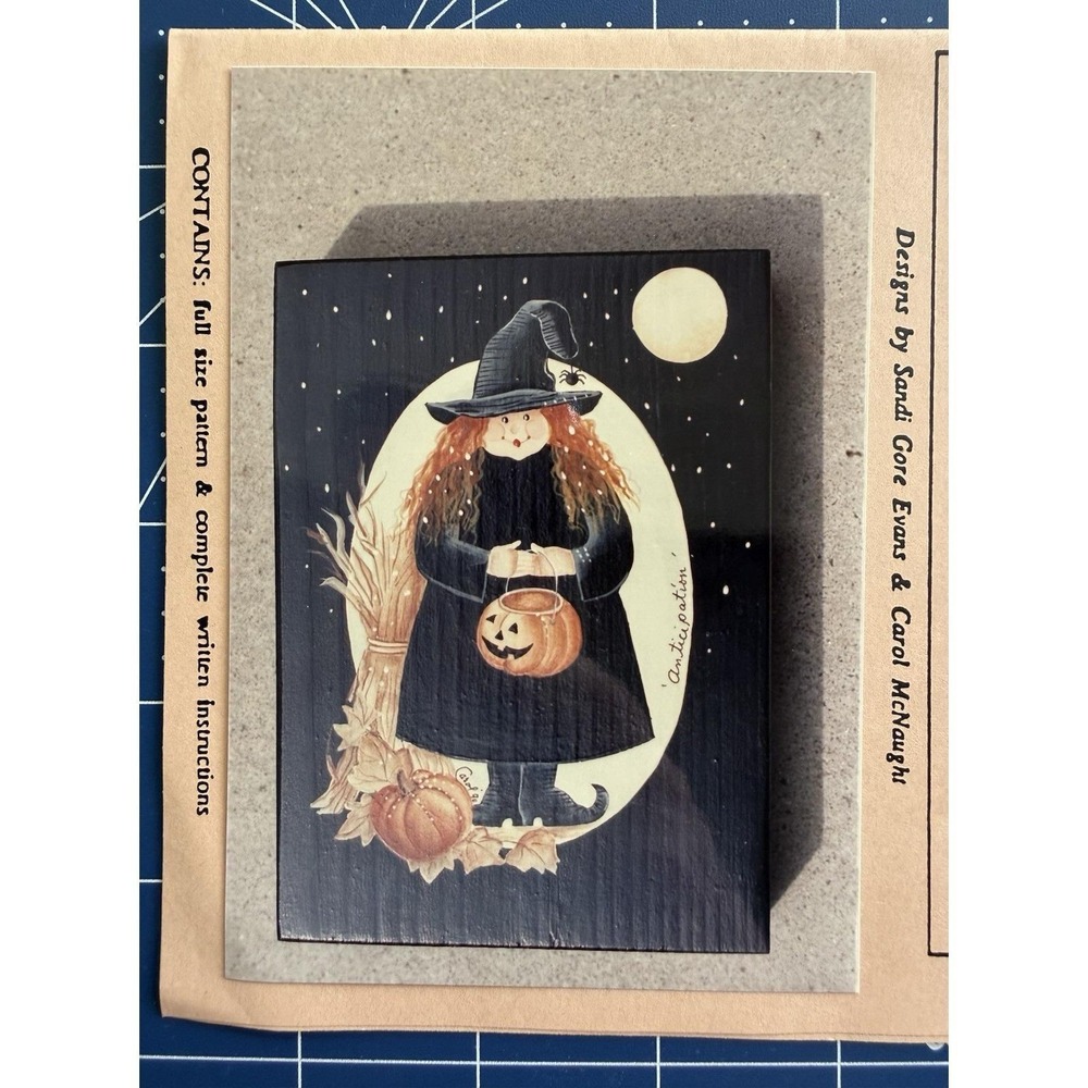 ANTICIPATION BY Roots & Wings - Tole Painting Pattern Uncut Halloween Theme